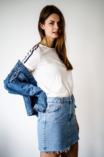 Wie trägt man ein weiÃes Shirt