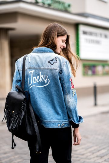 personalised denim jacket