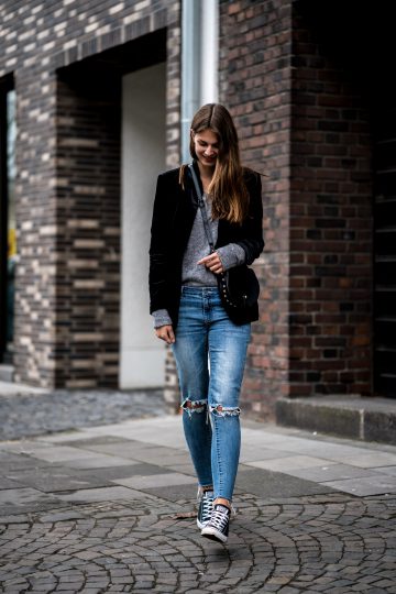 black velvet blazer