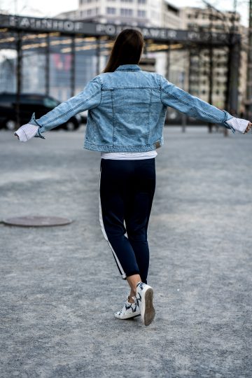 light blue denim jacket