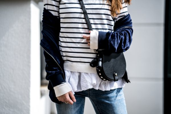 black bag with studs