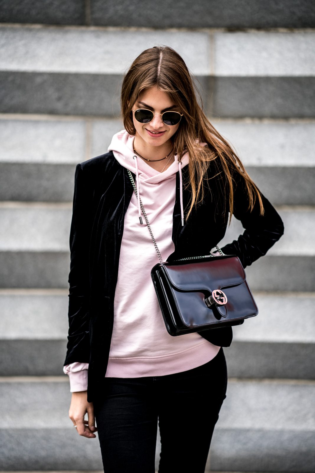 Blazer with hoodie women's Clearance