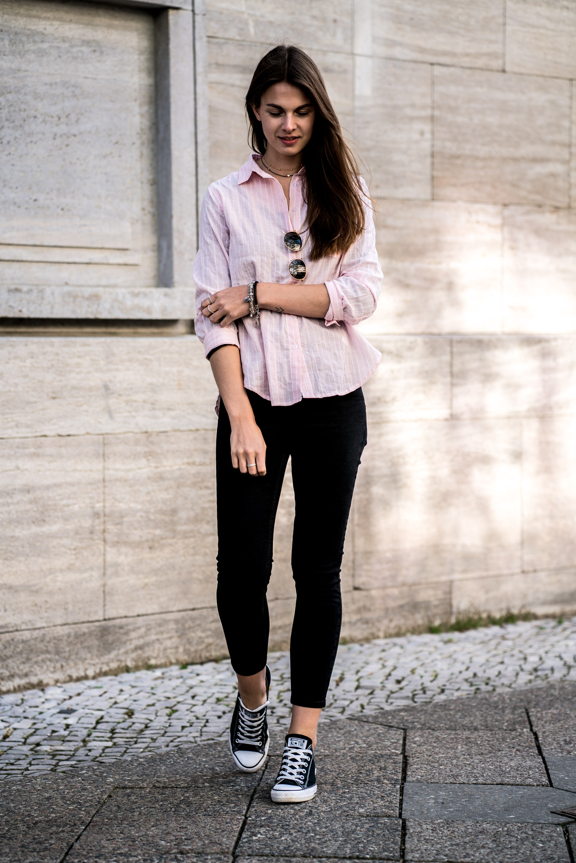 black pink jeans