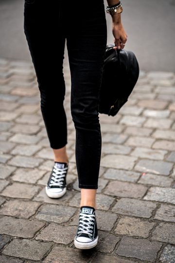 black Converse shoes