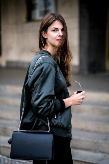 green bomber jacket