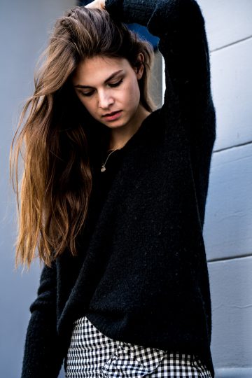 how to wear a black sweater