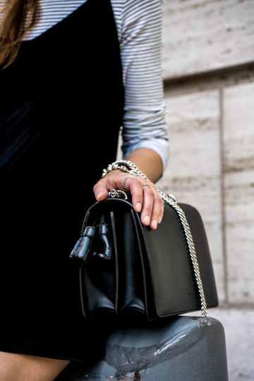 schwarze Agneel Tasche