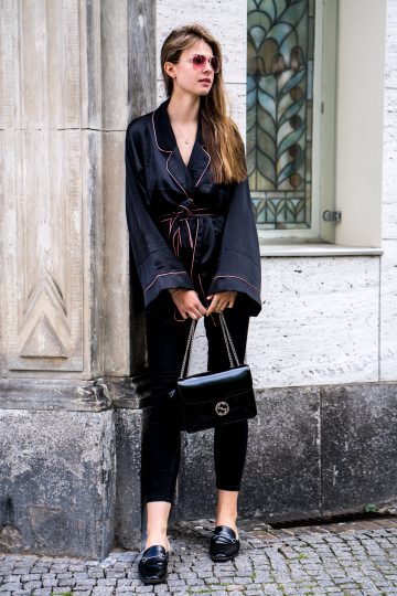 Wie trägt man den Pyjama Style