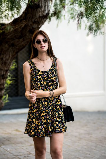 summer dress with flower dress