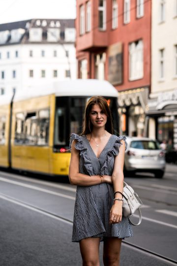 v-neck dress