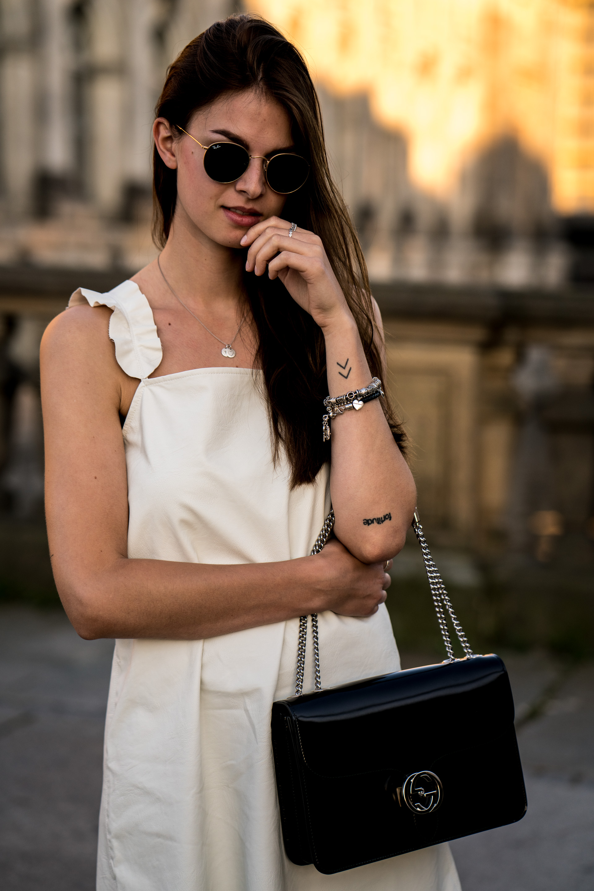 white leather outfits womens