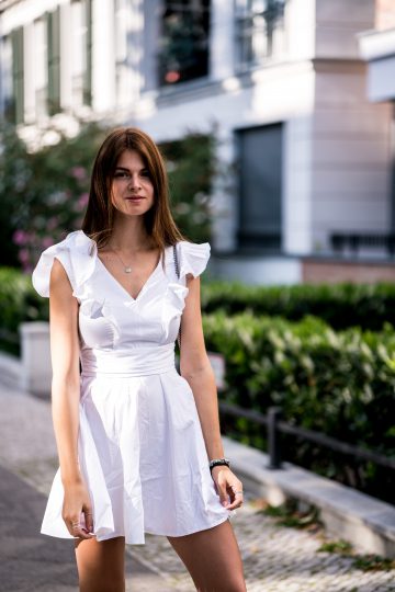 white summer dress