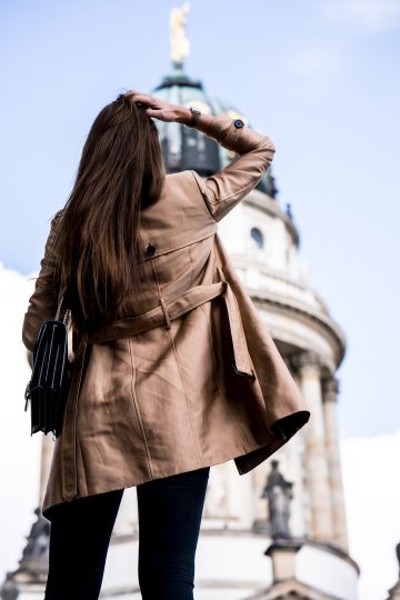 beige Trenchcoat