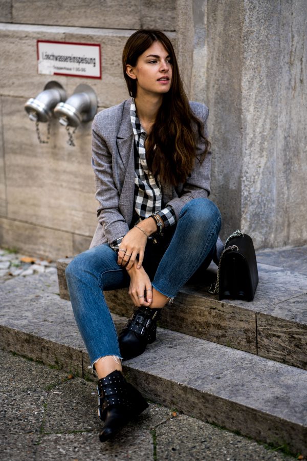 black Boots with studs