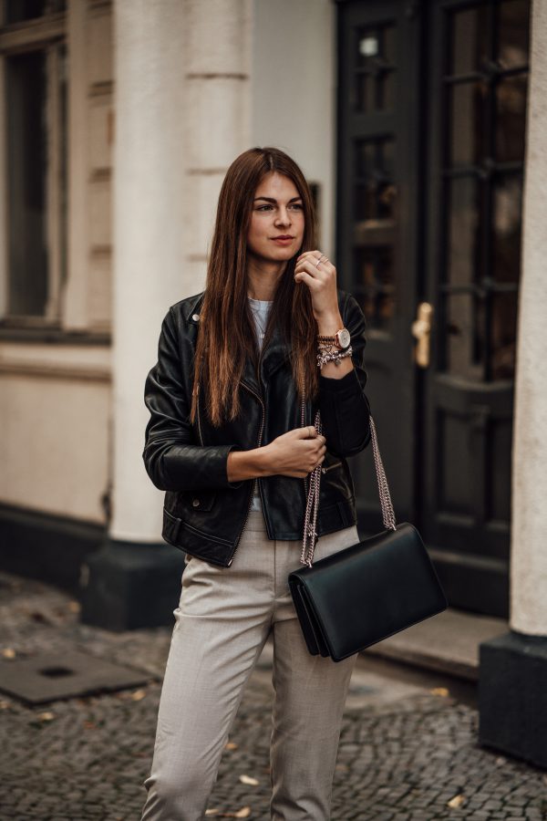 leather jacket casual chic styled