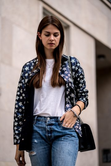 Zara Blazer mit Sternenprint