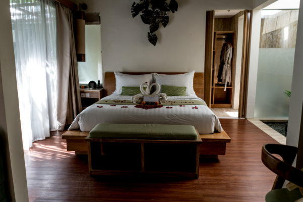 bed at one room villa at Ini Vie Villas