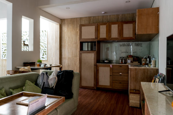 kitchen at one room villa at Ini Vie Villas