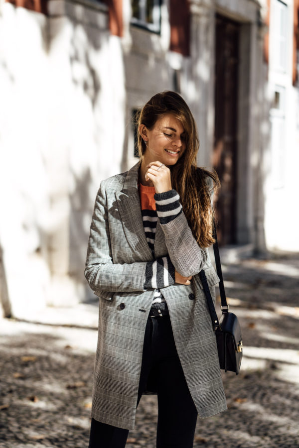 Zara plaid coat