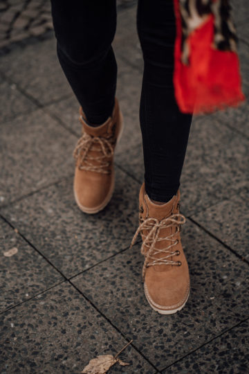 brown TOMS Boots