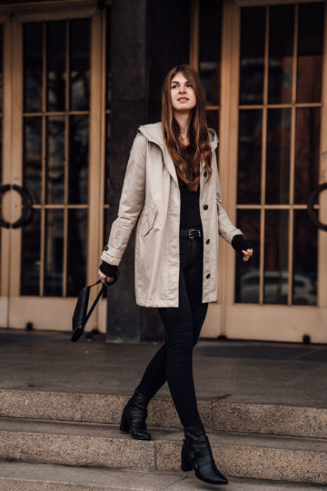 how to wear a Trenchcoat in Winter