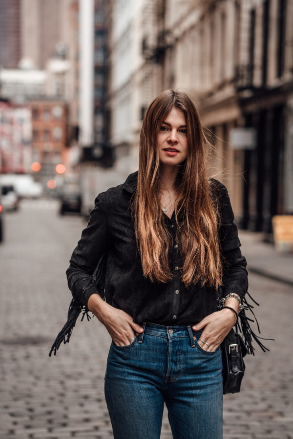 New York Streetstyle: the Fringes Shirt || Fashionblog Berlin