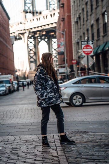 übergroÃe Camouflage Jacke