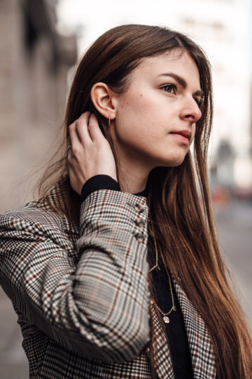 small golden Hoop earrings