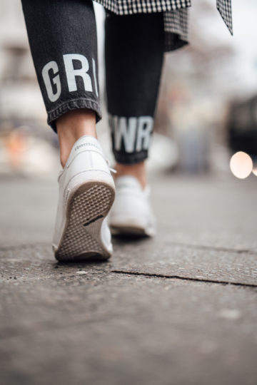Jeans with GRL PWR print