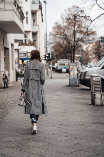 long coat for cold spring days