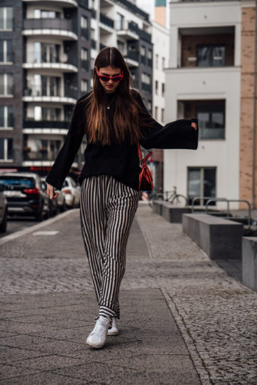 How to style: wearing striped pants this season