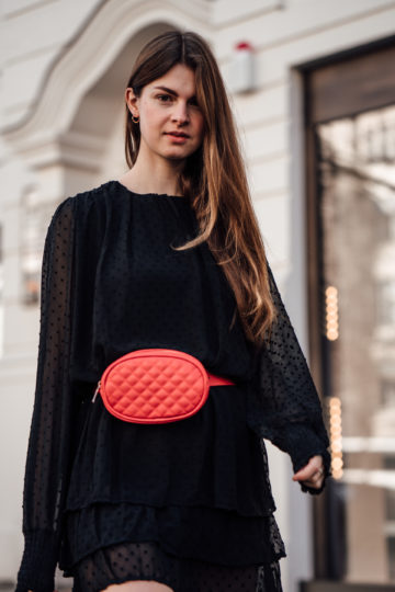 Red and Black outfit