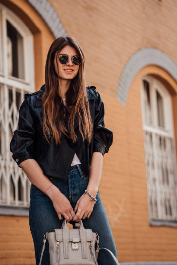 How To Style Leather + Denim Together