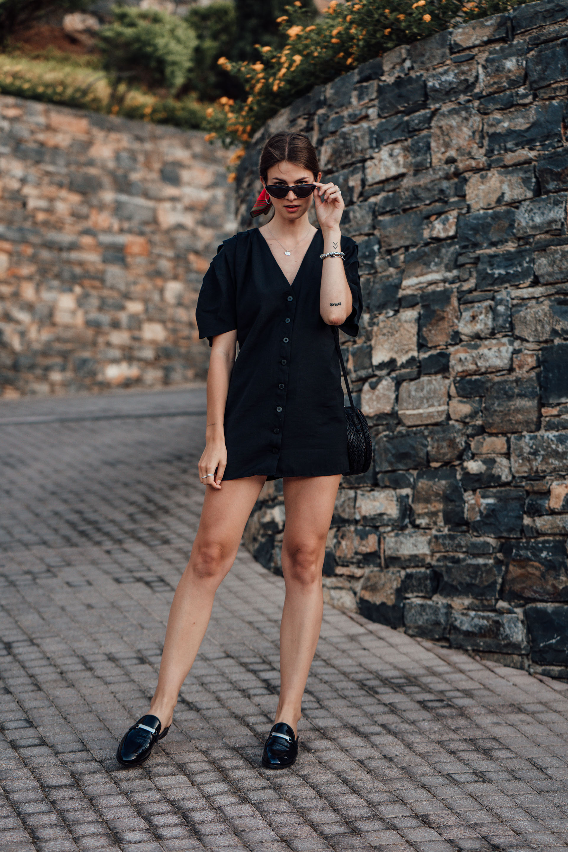 Black mule sandals online