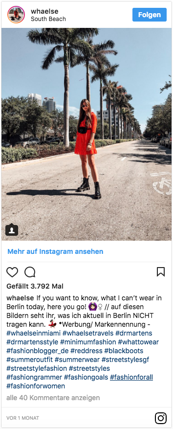 fashion blogger auf instagram