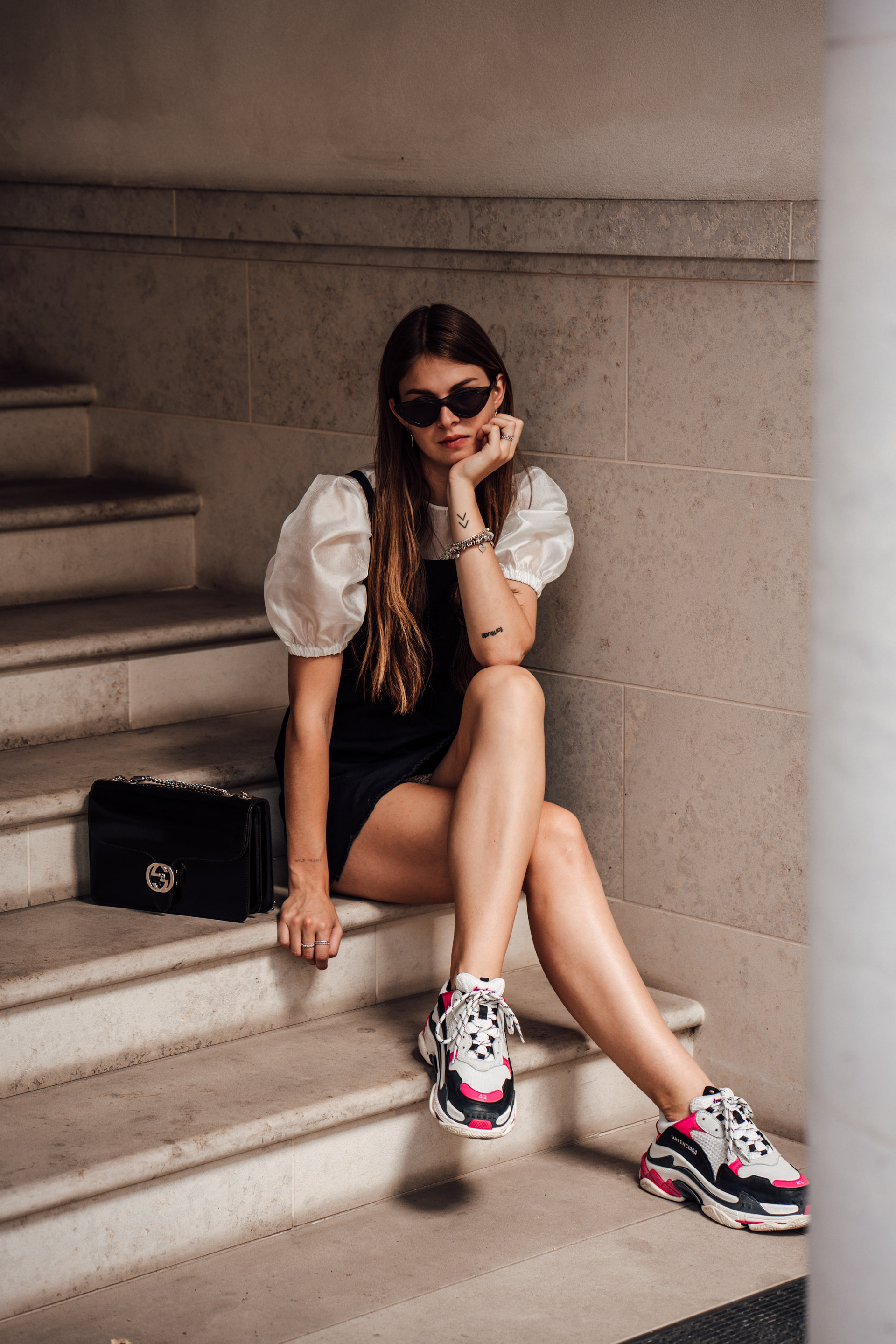 balenciaga swing denim jacket