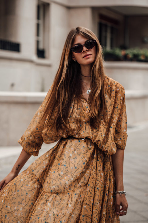 dress with flower print