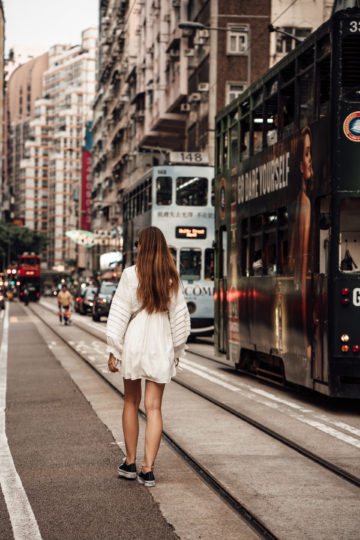 combining dresses and sneakers