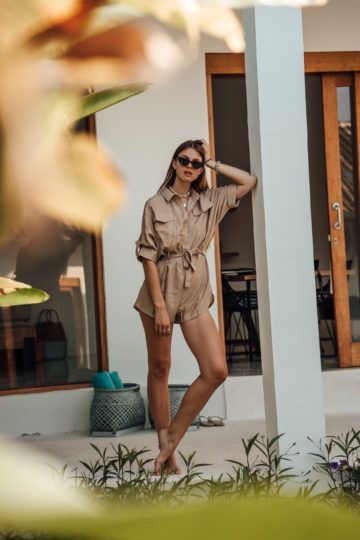 beige Loavies Playsuit