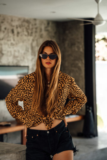 schwarze Sonnenbrille Chimi