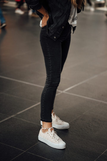 how to style Platform Sneakers