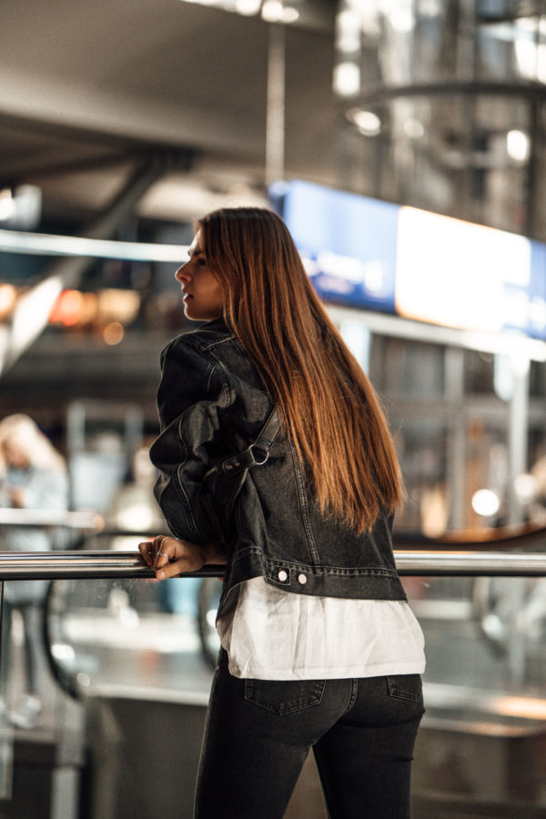 Jeansjacke zum Reisen