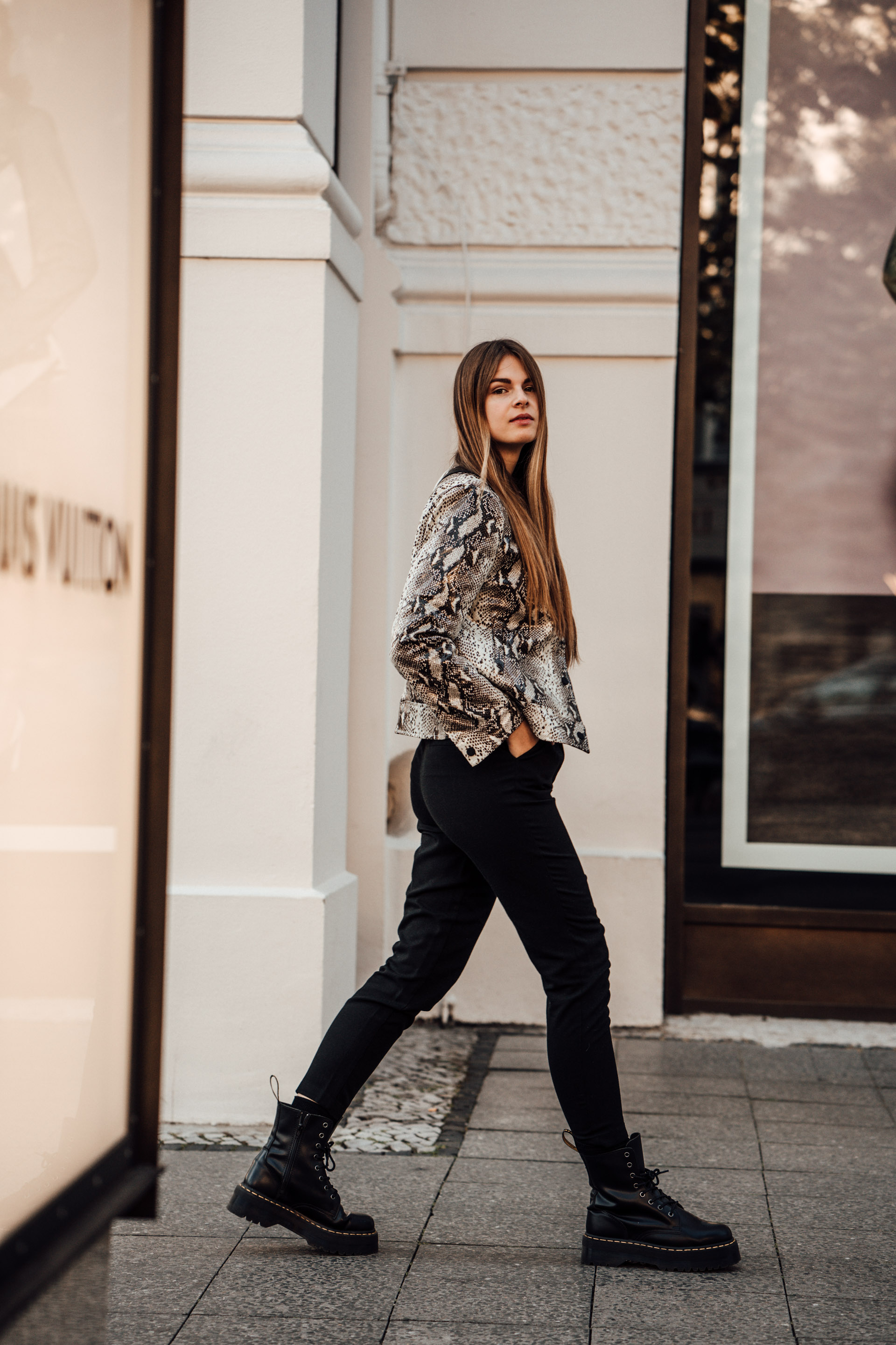 ASOS - Satin Snake Print Jacket main image 1