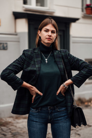 Blazer and jeans combined