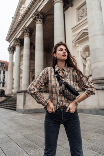 burberry shirt street style