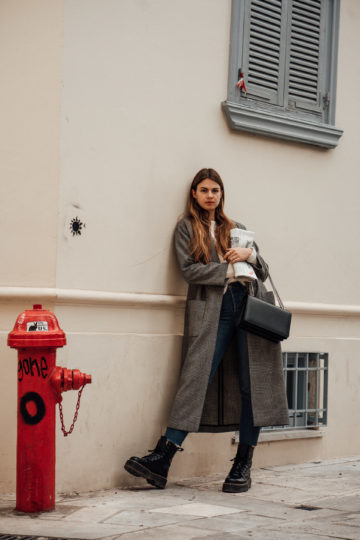 how to style a long coat