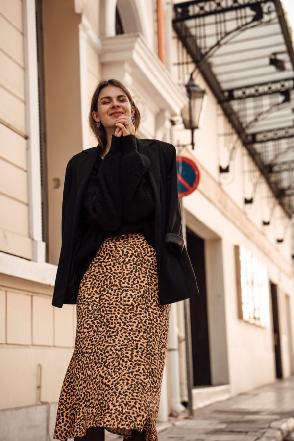 Rock mit Leopard Print