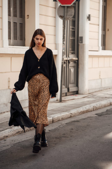 how to wear a midi skirt