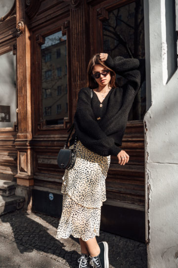 Flirty Fling Cheetah Print Midi Skirt In Black • Impressions Online Boutique