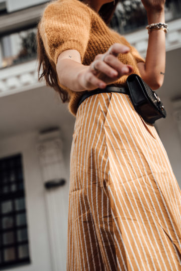 skirt with stripes